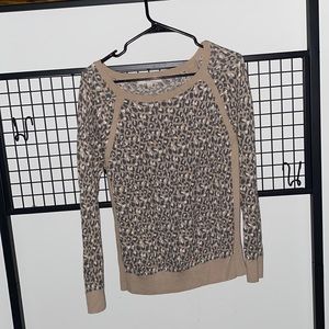 LOFT cheetah print sweater